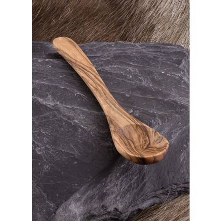 Malá drevená lyžica, olivové drevo, cca. 13 cm